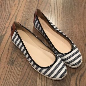 Nine West Striped Flats